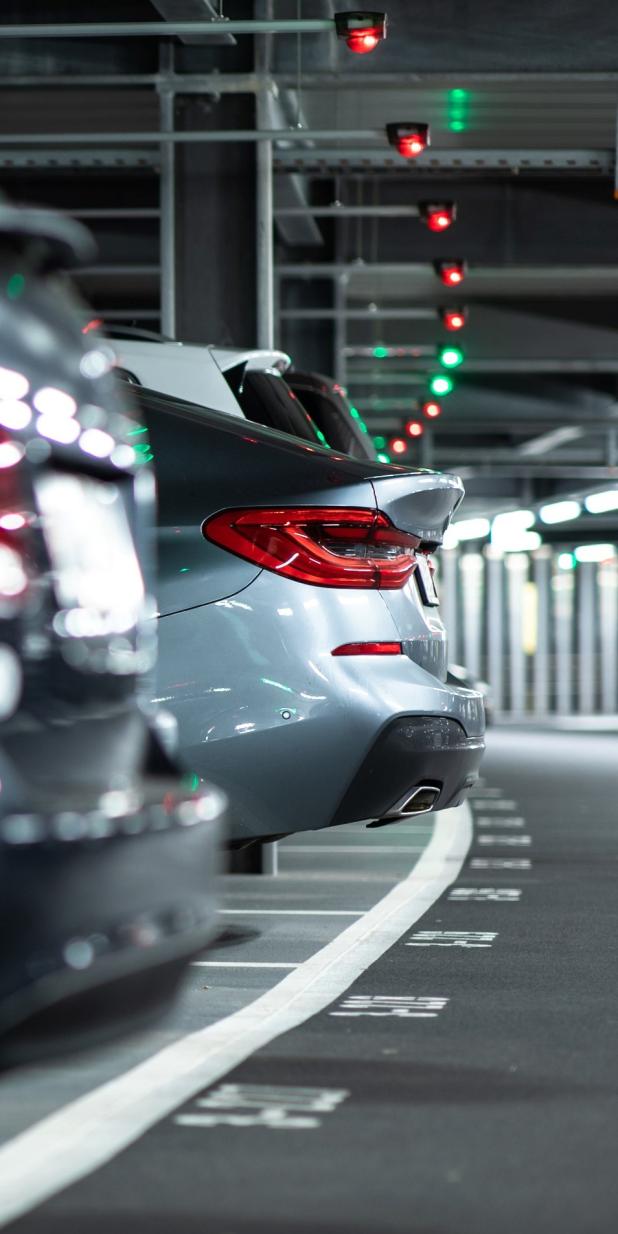 Photo du parking, zoom